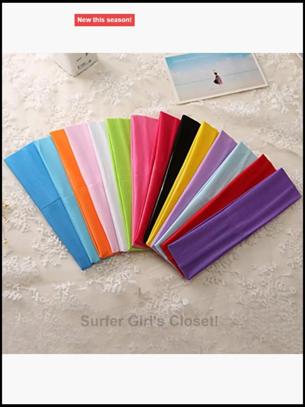 14 Pack Elastic Stretch Yoga Sports Headbands for Women